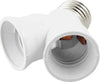 Adattatore Sdoppiatore Portalampada Attacco Da E27 A 2 Prese E27 Bianco Socket Illuminazione/Illuminazione per interni/Lampadari lampade a sospensione e plafoniere/Lampade a sospensione Trade Shop italia - Napoli, Commerciovirtuoso.it