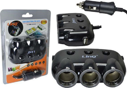 Adattatore Sdoppiatore Triplo Accendisigari Per Auto 12v + 2 Usb Ricarica C-12c5 Elettronica/Cellulari e accessori/Accessori/Caricabatterie/Caricabatterie da auto Trade Shop italia - Napoli, Commerciovirtuoso.it