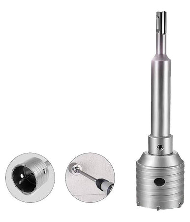 Adattatore Sds Plus Da 110mm Per Fresa A Tazza Carotatrice Asta Barra Con Punta