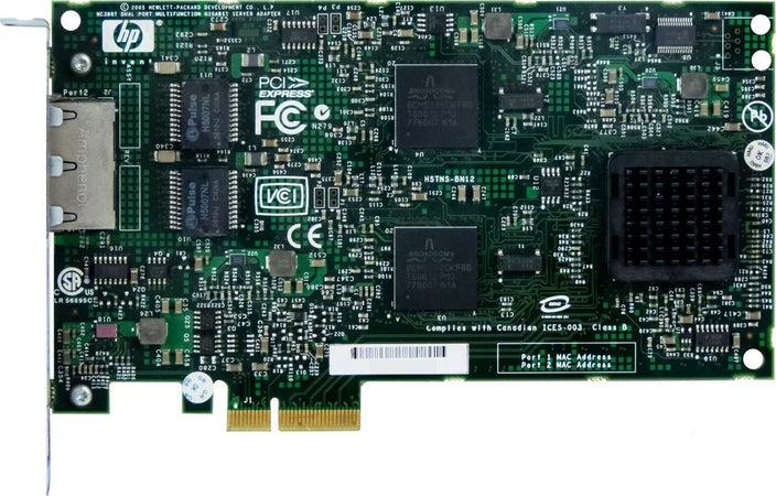 Adattatore server Gigabit Multifunzione a Doppia Porta PCIe HPE HP 374443-001 NC380T