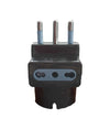 Adattatore Spina 16a 2p+t 1 Presa Ita 10a/schuko 16a 2 Prese Bipasso 10/16a 83049