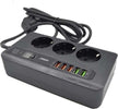 Adattatore Spina Con 3 Prese + 5 Porte Usb Ricarica 3.4a Display Led 2500w Q-a260 Elettronica/Cellulari e accessori/Accessori/Caricabatterie/Caricabatterie da muro Trade Shop italia - Napoli, Commerciovirtuoso.it