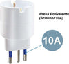 Adattatore-Spina-Elettrica-10A-2P+T-Con-1-Presa-Schuko-10A-250V-Bianco-Max-1500W-XSL1101-Extrastar