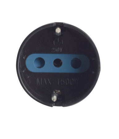 Adattatore Spina Elettrica 2p+t 16a Con 1 Presa Ita 10a/schuko 16a 2p+t Nero 83036
