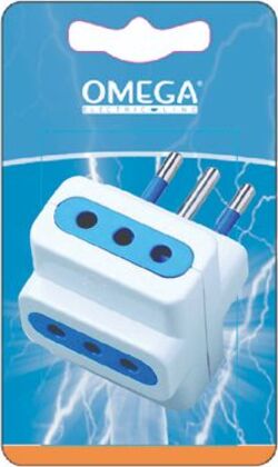 Adattatore Triplo 3 Prese P11 10A 2P+T Con Spina S11 10A Con Alveoli Di Protezione Fai da te/Materiale elettrico/Multiprese Non solo alimenti - Albano Laziale, Commerciovirtuoso.it