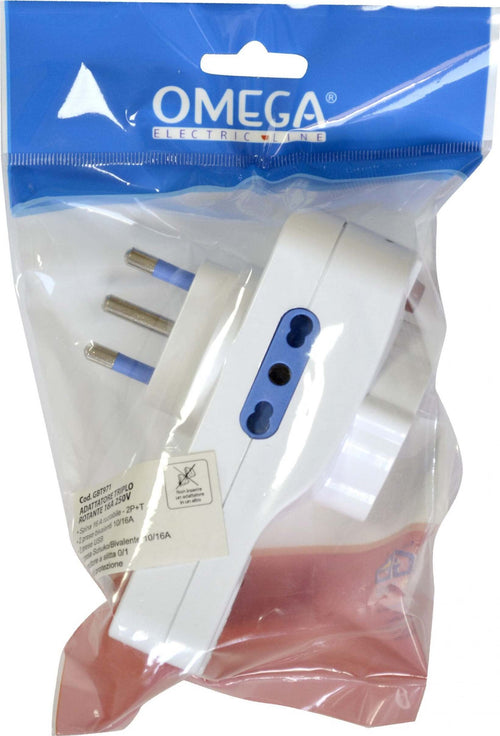 Adattatore Triplo Rotante 1 Presa Universale P40 Bipasso-Schuko 10/16A 2P+T, 2 Prese Bipasso 10/16A 2P+T + 2 Prese Usb 5V 2.1A, Spina 16A 2P+T Con Interruttore Luminoso E Indicatore Led Fai da te/Materiale elettrico/Multiprese Non solo alimenti - Albano Laziale, Commerciovirtuoso.it