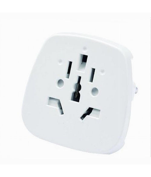 Adattatore Universale Da Viaggio Con Spina 10a 2p+t Presa Colore Bianca 83096
