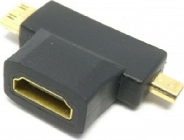 Adattatore Video Convertire Spina Hdmi Femmina A Mini E Micro Hdmi Maschio Hf-103 Elettronica/Informatica/Accessori/Adattatori/Adattatori DVI-HDMI Trade Shop italia - Napoli, Commerciovirtuoso.it