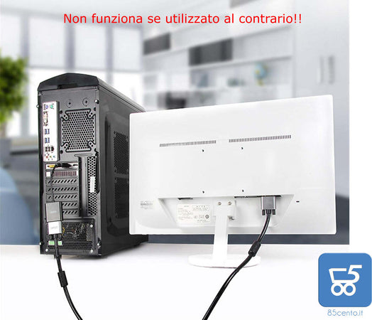Adattatore Video da uscita DisplayPort a ingresso VGA - Display Port to VGA - No al contrario