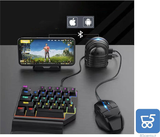 Adattatore WIFI bluetooth per Controller tastiera e Mouse smartphone android iOS Mix3 Pro