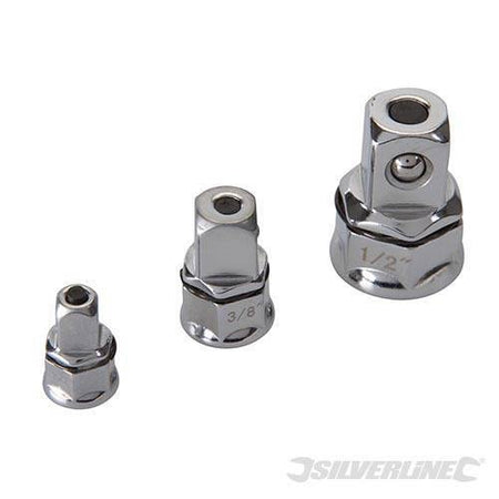 Silverline Adattatore per chiavi a cricchetto 3 pz Set di leve cricco meccanica - Eternal Brico