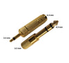 Coppia Adattatore e Riduttore Jack 3.5mm/6.5mm placcati ORO