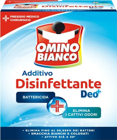 Additivo Omino Bianco disinfettante per tessuti - 450 gr - Omino Bianco Casa e cucina/Detergenti e prodotti per la pulizia/Detergenti per la casa/Detergenti multiuso Eurocartuccia - Pavullo, Commerciovirtuoso.it