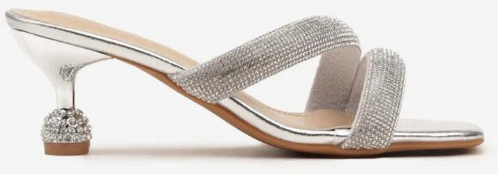 Adele - Sandali con tacco brillantinato