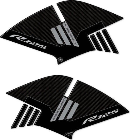 Adesivi-3D-protezioni-laterali-serbatoio-compatibili-con-Yamaha-R125-2019-2022