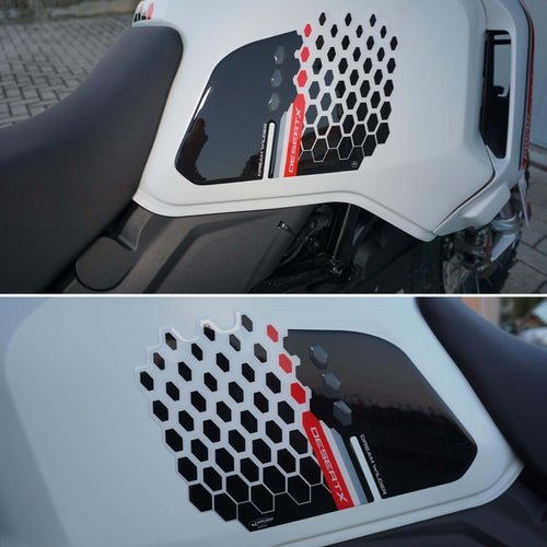 Adesivi-3D-Protezioni-laterali-serbatoio-moto-compatibili-con-Ducati-DesertX