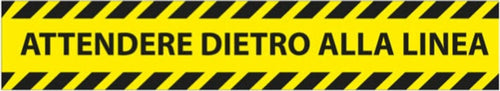 Adesivi da terra - 45 x 8 cm - ''Attendere dietro alla linea'' - Studio T - conf. 5 pezzi Fai da te/Sicurezza e protezione/Attrezzature per sicurezza sul lavoro/Segnaletica antinfortunistica Eurocartuccia - Pavullo, Commerciovirtuoso.it