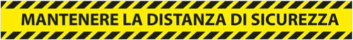 Adesivi da terra - 90 x 10 cm - ''Mantenere la distanza di sicurezza'' - Studio T - conf. 5 pezzi Fai da te/Sicurezza e protezione/Attrezzature per sicurezza sul lavoro/Segnaletica antinfortunistica Eurocartuccia - Pavullo, Commerciovirtuoso.it