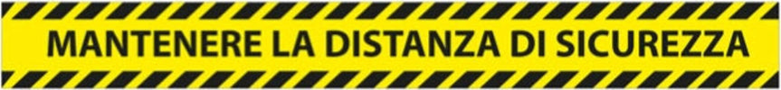 Adesivi da terra - 90 x 10 cm - ''Mantenere la distanza di sicurezza'' - Studio T - conf. 5 pezzi Fai da te/Sicurezza e protezione/Attrezzature per sicurezza sul lavoro/Segnaletica antinfortunistica Eurocartuccia - Pavullo, Commerciovirtuoso.it