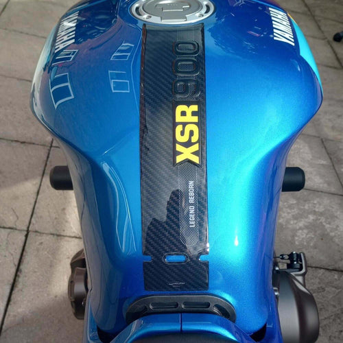 Adesivo-3D-Paraserbatoio-moto-compatibile-con-Yamaha-XSR900-2022---giallo