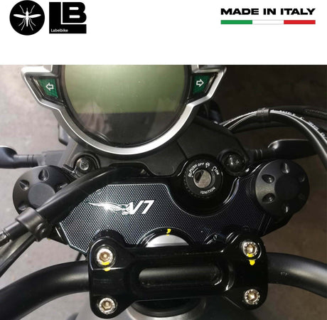 Adesivo-3D-Piastra-Forcella-Sterzo-compatibile-con-Moto-Guzzi-V7-Stone-e-Special