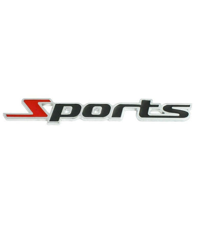 Adesivo Decorazione 3d In Metallo Cromato Per Auto Figura Stemma Sports Sticker