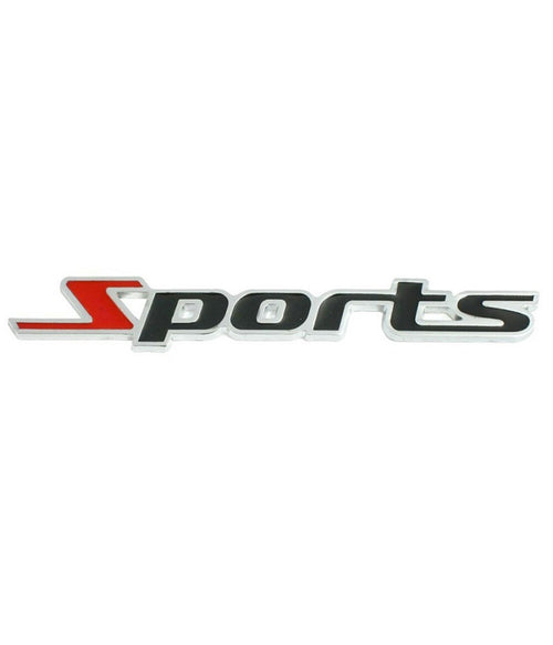 Adesivo Decorazione 3d In Metallo Cromato Per Auto Figura Stemma Sports Sticker
