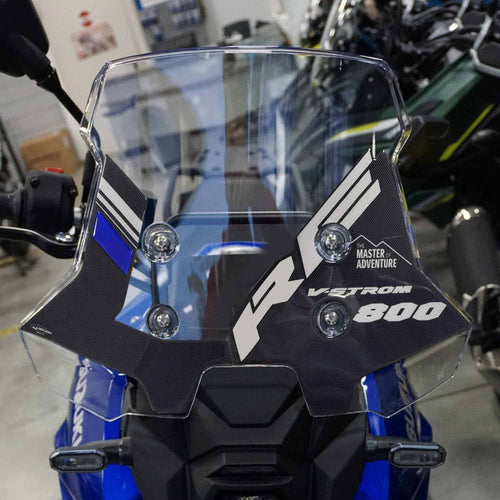 Adesivo-Gel-3D-compatibile-con-Suzuki-V-Strom-800RE-Protezione-cupolino-moto