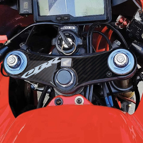 Adesivo-Honda-protezione-piastra-sterzo-forcella-moto-cbr600rr-2005-06-bianco