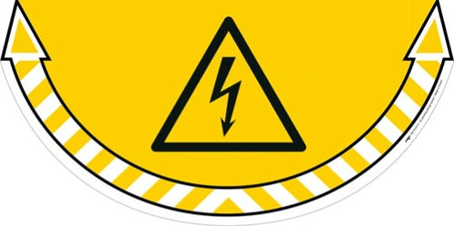 Adesivo segnalatore da terra Take Care - Rischio elettrico - 70x35 cm - CEP Fai da te/Sicurezza e protezione/Attrezzature per sicurezza sul lavoro/Segnaletica antinfortunistica Eurocartuccia - Pavullo, Commerciovirtuoso.it