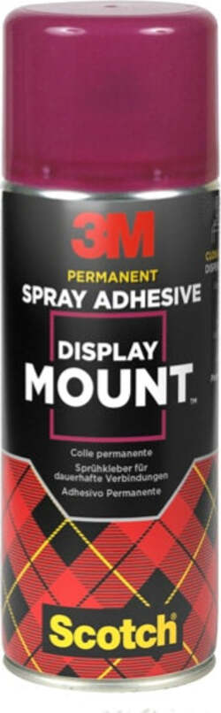 Adesivo Spray Display Mount - 400 ml - trasparente - 3M Cancelleria e prodotti per ufficio/Archivio ufficio e accessori per scrivania/Nastri colle elastici e graffette/Adesivi e colle/Adesivi spray Eurocartuccia - Pavullo, Commerciovirtuoso.it