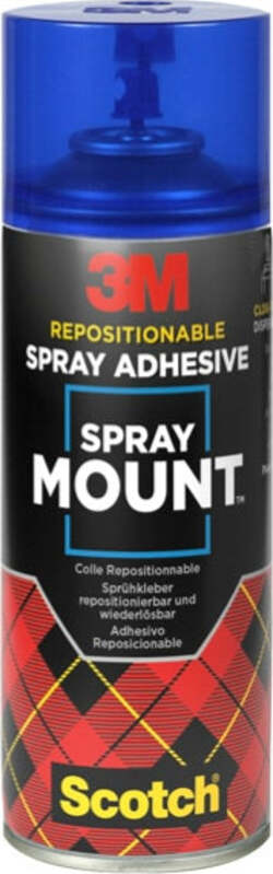 Adesivo Spray Mount - riposizionabile - 400 ml - trasparente - 3M Cancelleria e prodotti per ufficio/Archivio ufficio e accessori per scrivania/Nastri colle elastici e graffette/Adesivi e colle/Adesivi spray Eurocartuccia - Pavullo, Commerciovirtuoso.it