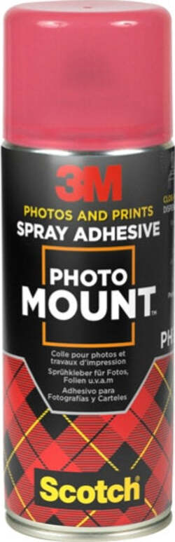 Adesivo Spray Photo Mount - per foto - 400 ml - trasparente - 3M Cancelleria e prodotti per ufficio/Archivio ufficio e accessori per scrivania/Nastri colle elastici e graffette/Adesivi e colle/Adesivi spray Eurocartuccia - Pavullo, Commerciovirtuoso.it