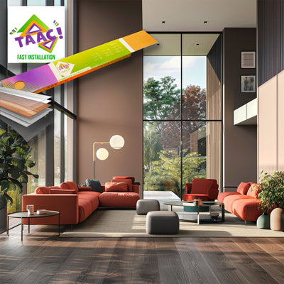 TAAC! il Maxilistone SPC in Polvere di Pietra ULTRAREAL Fast-click 6,5mm (sp.5+1,5)  1524x228mm ADHARA - Eternal Parquet