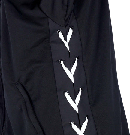 Adidas-Giacca-Tuta-Donna-Laced-Tracktop-Black-da-donna