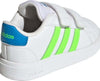 Adidas Grand Court Scarpe Bimbo Bianche E Verde Fluo Sneaker Casual in Pelle Doppio Strappo Moda/Bambini e ragazzi/Scarpe/Sneaker e scarpe sportive/Sneaker casual D'Avanzo Clazature - Nola, Commerciovirtuoso.it