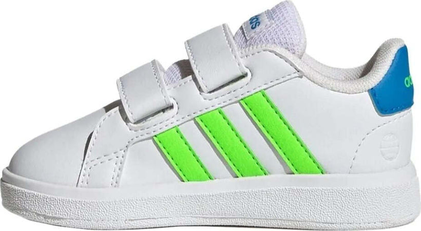 Adidas Grand Court Scarpe Bimbo Bianche E Verde Fluo Sneaker Casual in Pelle Doppio Strappo Moda/Bambini e ragazzi/Scarpe/Sneaker e scarpe sportive/Sneaker casual D'Avanzo Clazature - Nola, Commerciovirtuoso.it