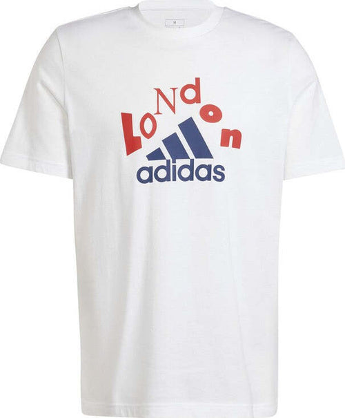 adidas-graphics-tee-LDN-GT1-M-WHITE,-Cotone-Uomo