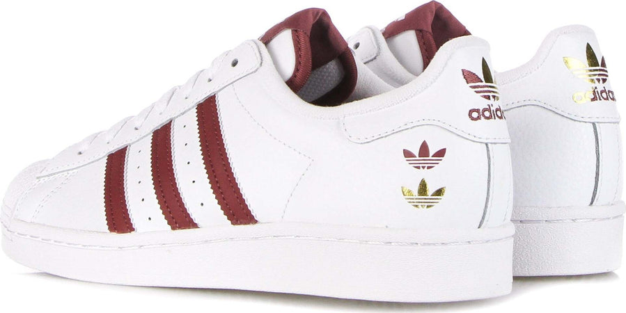 Adidas-Scarpa-Bassa-Uomo-Superstar-Cloud-White/quiet-Crimson/gold-Foil-da-uomo