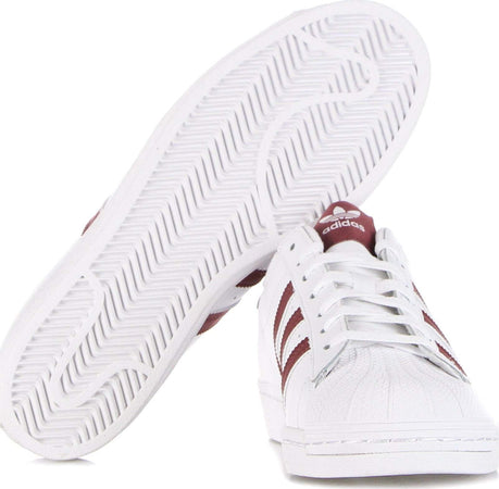 Adidas-Scarpa-Bassa-Uomo-Superstar-Cloud-White/quiet-Crimson/gold-Foil-da-uomo