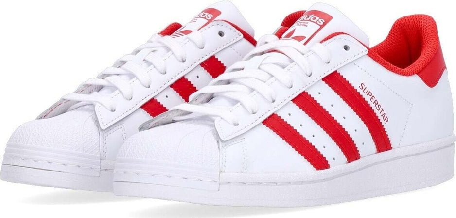 Adidas-Scarpa-Bassa-Uomo-Superstar-Cloud-White/vivid-Red/cloud-White-da-uomo