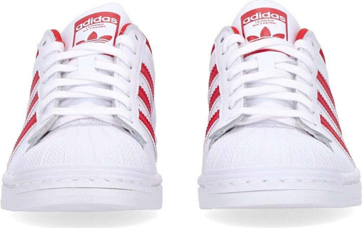 Adidas-Scarpa-Bassa-Uomo-Superstar-Cloud-White/vivid-Red/cloud-White-da-uomo