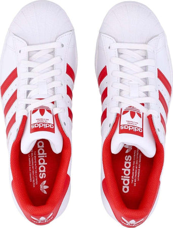 Adidas-Scarpa-Bassa-Uomo-Superstar-Cloud-White/vivid-Red/cloud-White-da-uomo
