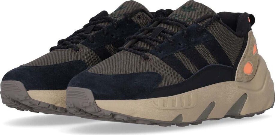 Adidas-Scarpa-Bassa-Uomo-Zx-22-Boost-Shadow-Olive/shadow-Green/beam-Orange-da-uomo