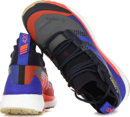 Adidas-Scarpa-Outdoor-Uomo-Terrex-Free-Hiker-X-Gore-tex-Grey-Six/bold-Blue/legend-Ink-da-uomo