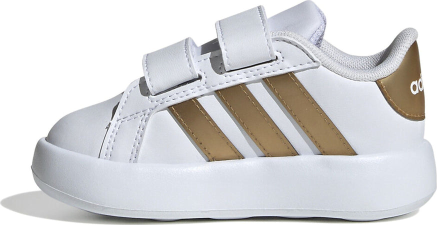 Adidas-Sneakers-Bimba-Grand-Court-2.0-Adidas-Grand-Court-Bubble-Bianco-Oro