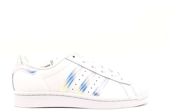 ADIDAS SUPER STAR J Sneaker bianche/ argento