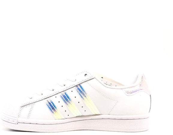 ADIDAS SUPER STAR J Sneaker bianche/ argento