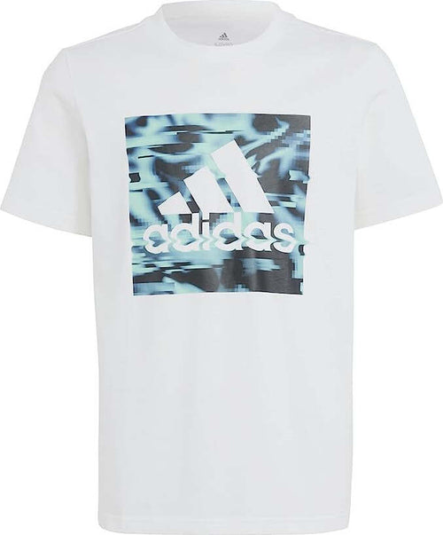 Adidas-T-shirt-Bambino-GRAFICA-SMALL-LOGO-JR-Bianco-IB9140