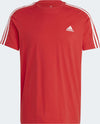 Adidas-T-shirt-Uomo-ESSENTIALS-SINGLE-JERSEY-3-STRIPES-TEE-Rosso-IC9339